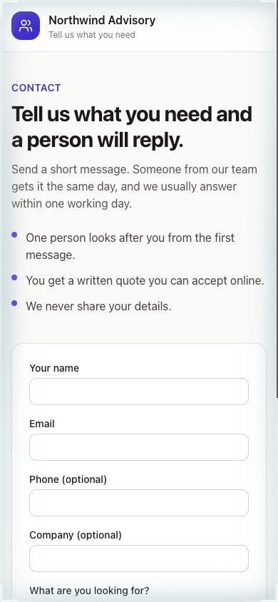 CRM Manager on a phone